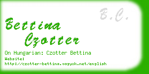 bettina czotter business card